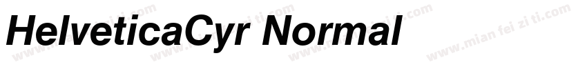 HelveticaCyr Normal字体转换